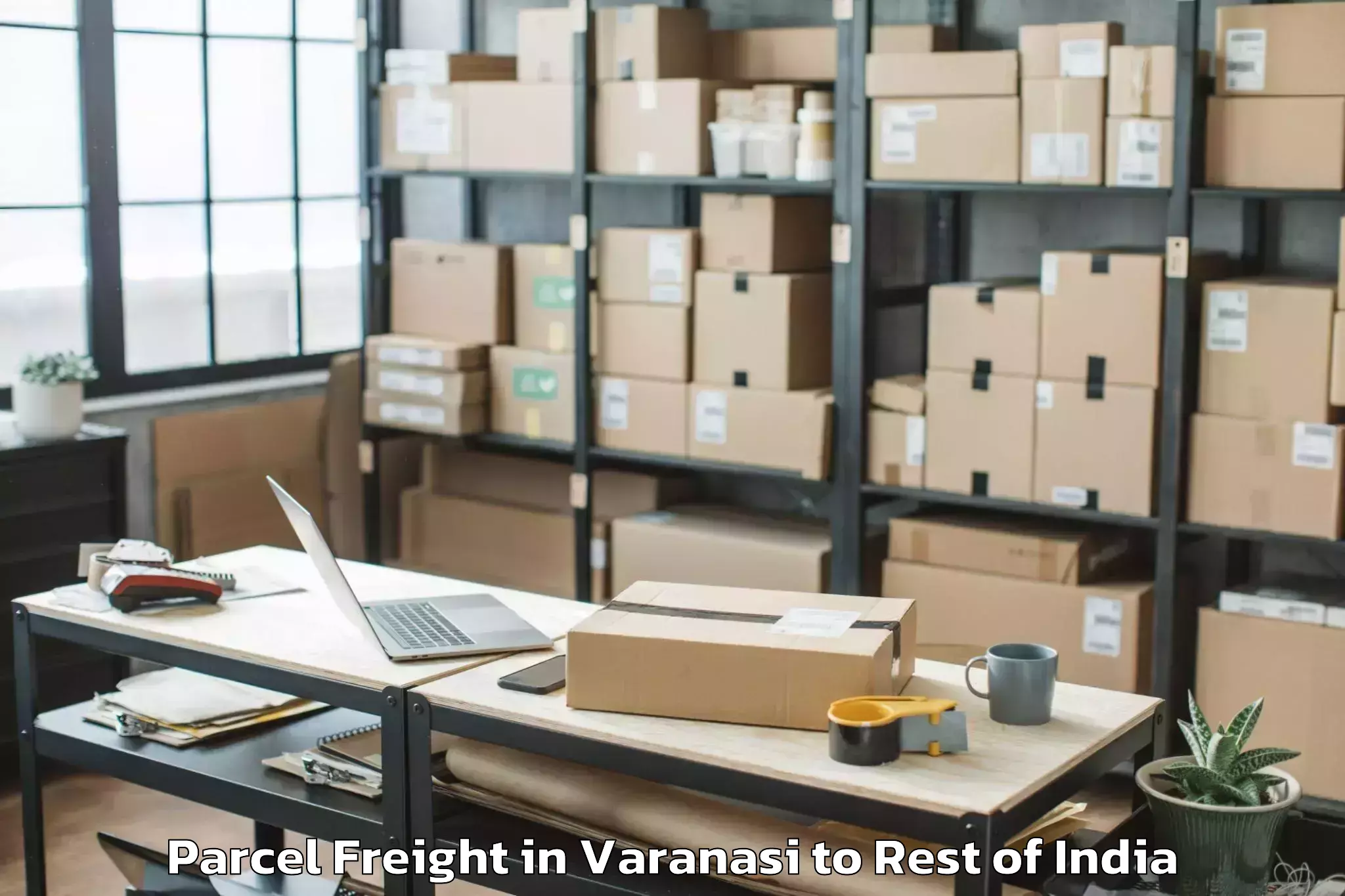 Varanasi to Sreenagar Parcel Freight